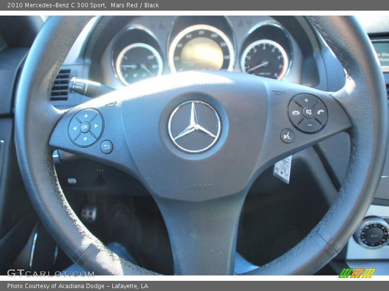 Mars Red / Black 2010 Mercedes-Benz C 300 Sport