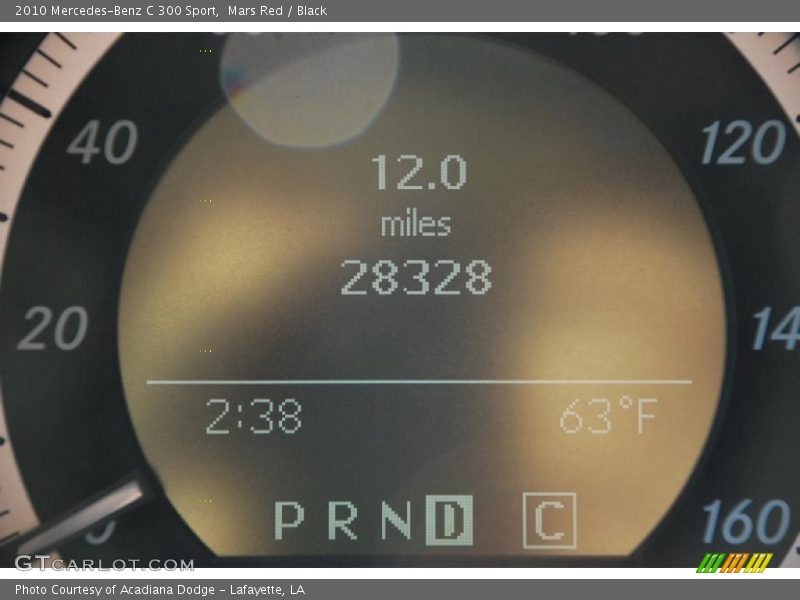 Mars Red / Black 2010 Mercedes-Benz C 300 Sport