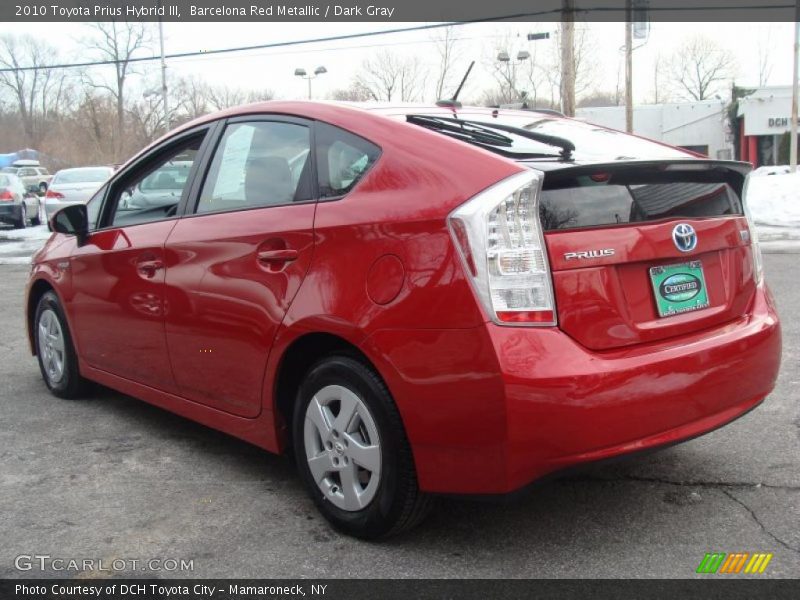 Barcelona Red Metallic / Dark Gray 2010 Toyota Prius Hybrid III