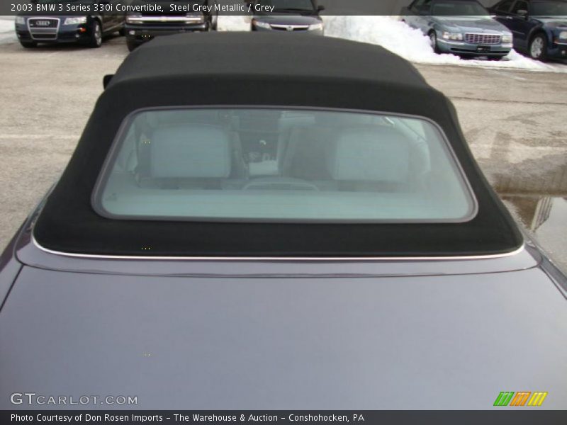 Steel Grey Metallic / Grey 2003 BMW 3 Series 330i Convertible