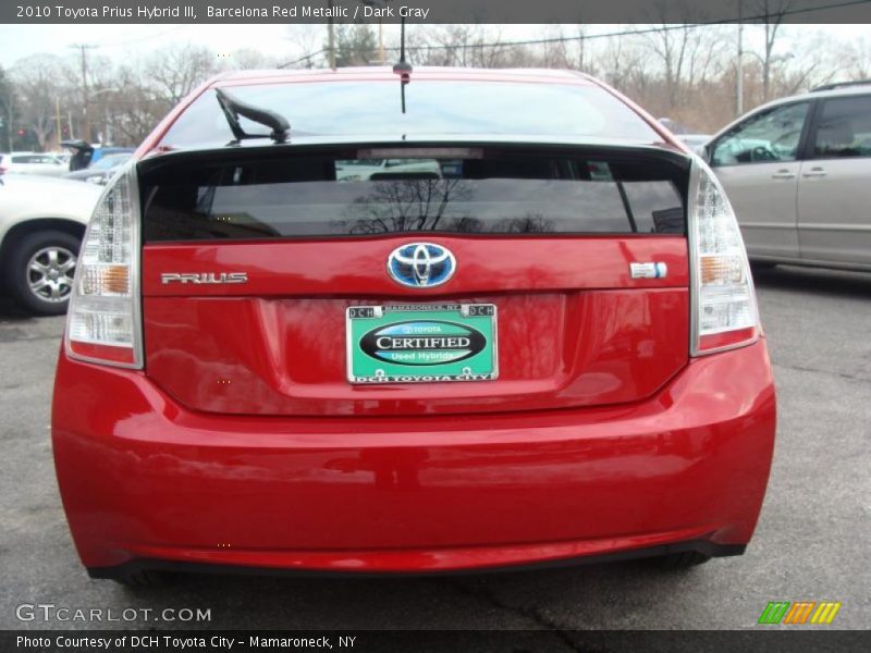 Barcelona Red Metallic / Dark Gray 2010 Toyota Prius Hybrid III