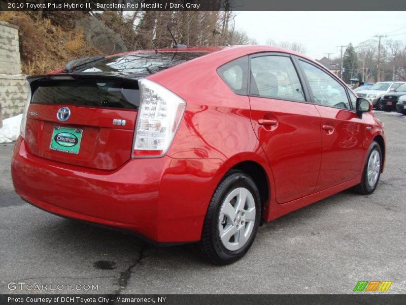 Barcelona Red Metallic / Dark Gray 2010 Toyota Prius Hybrid III