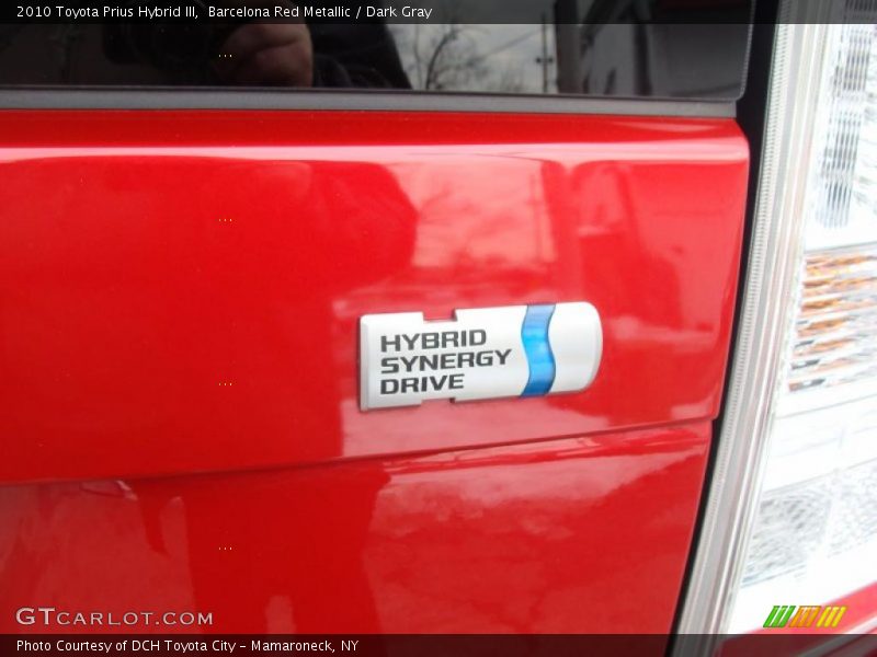 Barcelona Red Metallic / Dark Gray 2010 Toyota Prius Hybrid III
