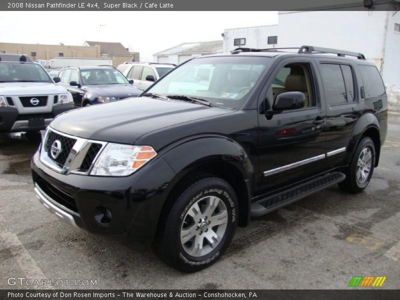 Super Black / Cafe Latte 2008 Nissan Pathfinder LE 4x4