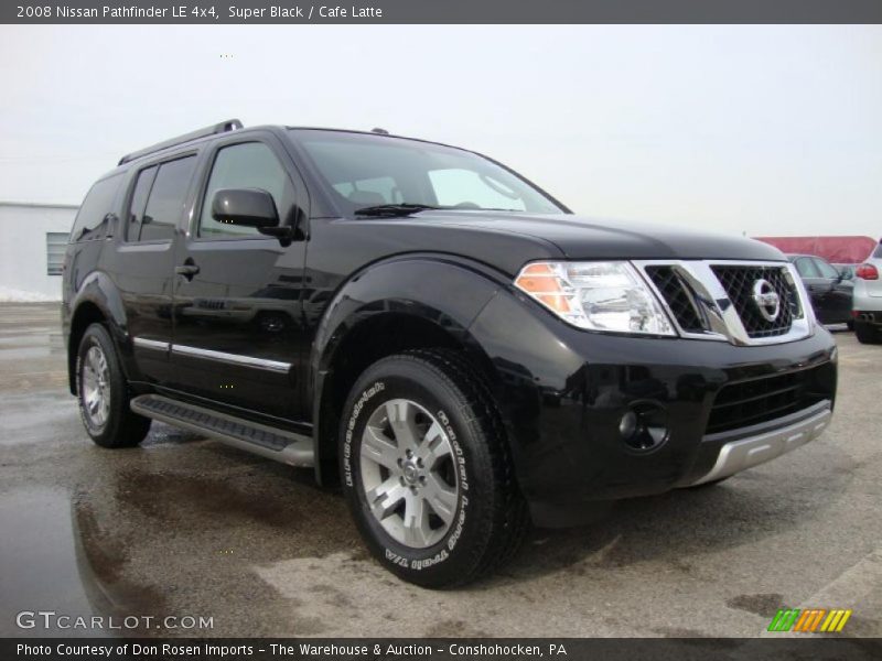 Super Black / Cafe Latte 2008 Nissan Pathfinder LE 4x4