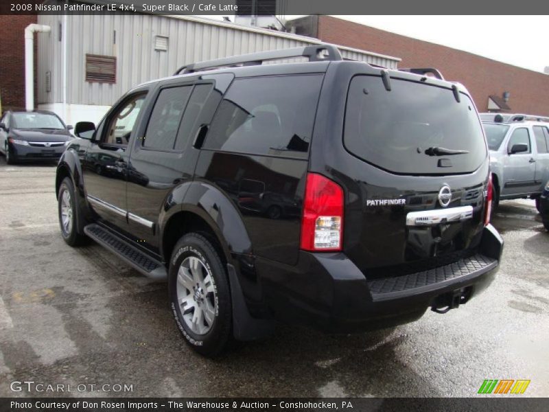 Super Black / Cafe Latte 2008 Nissan Pathfinder LE 4x4