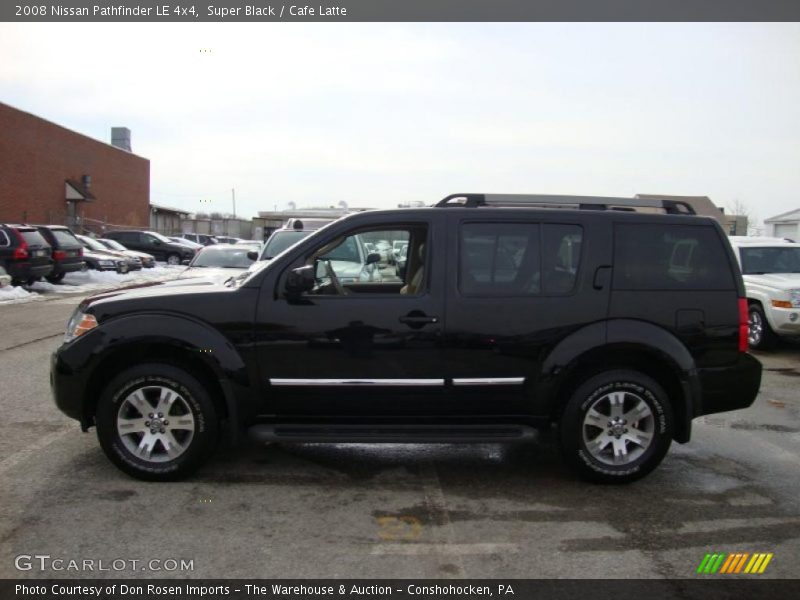 Super Black / Cafe Latte 2008 Nissan Pathfinder LE 4x4