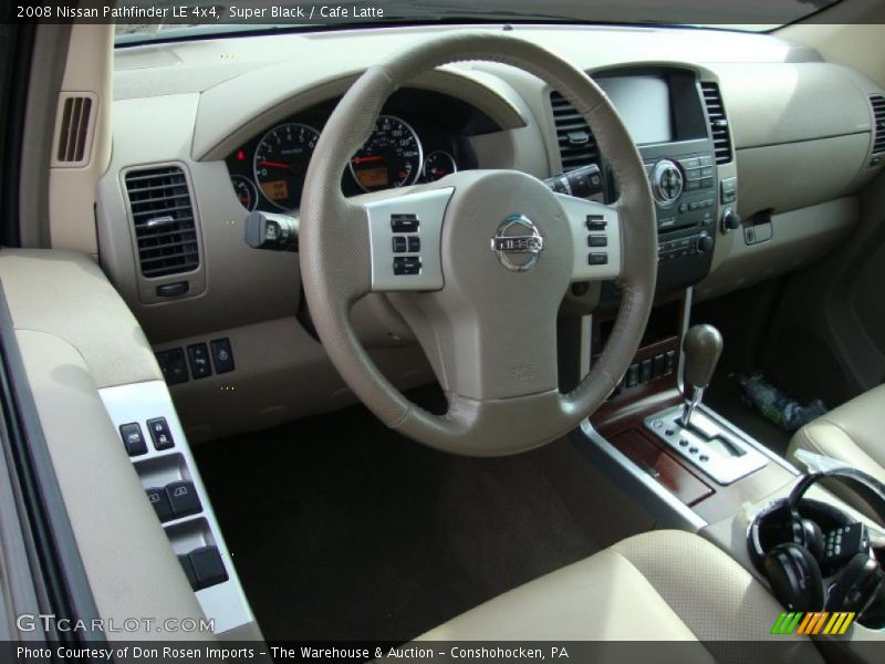 Super Black / Cafe Latte 2008 Nissan Pathfinder LE 4x4