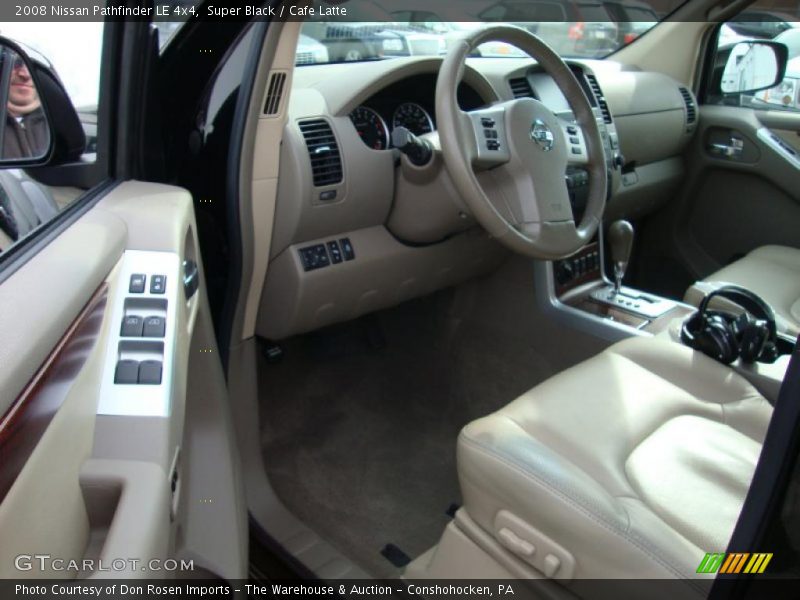 Super Black / Cafe Latte 2008 Nissan Pathfinder LE 4x4