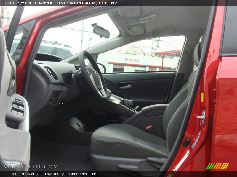 Barcelona Red Metallic / Dark Gray 2010 Toyota Prius Hybrid III