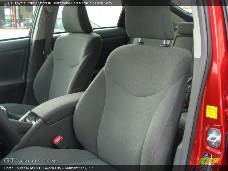Barcelona Red Metallic / Dark Gray 2010 Toyota Prius Hybrid III