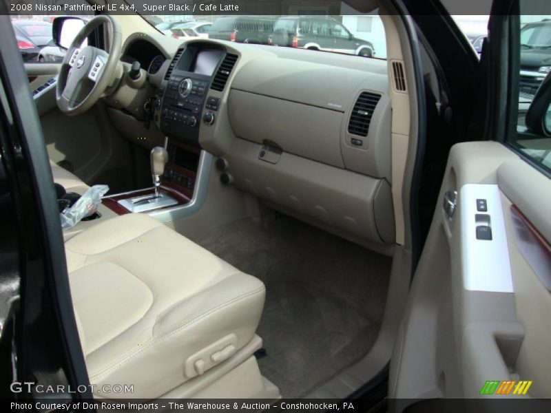 Super Black / Cafe Latte 2008 Nissan Pathfinder LE 4x4