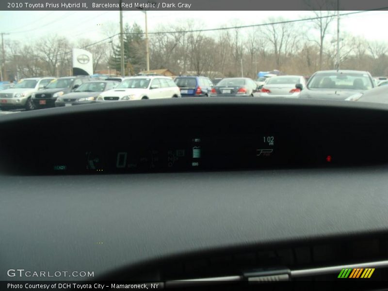 Barcelona Red Metallic / Dark Gray 2010 Toyota Prius Hybrid III