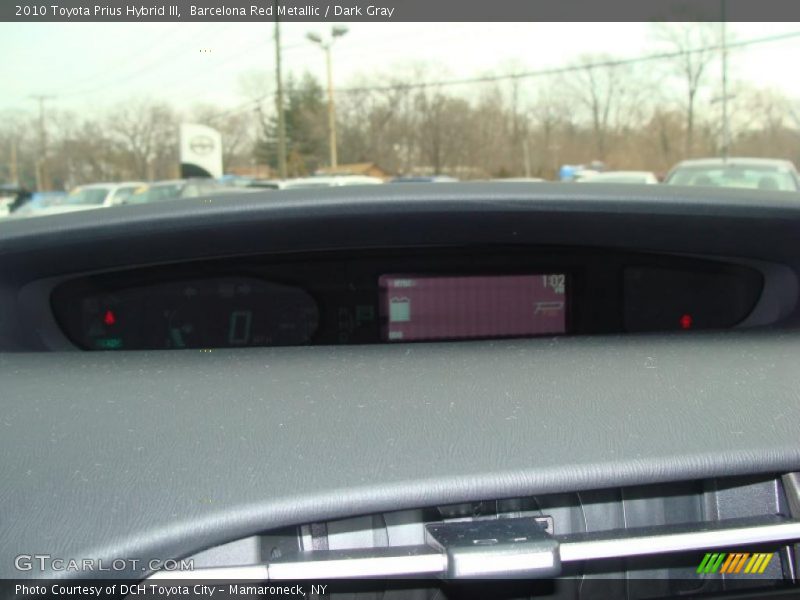 Barcelona Red Metallic / Dark Gray 2010 Toyota Prius Hybrid III