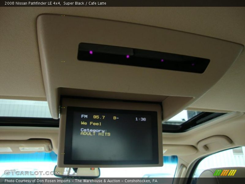 Super Black / Cafe Latte 2008 Nissan Pathfinder LE 4x4