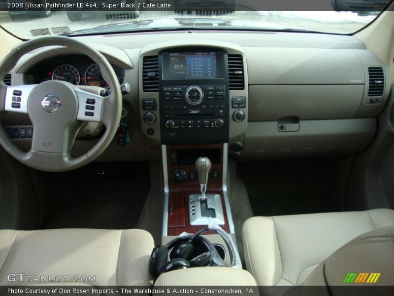 Super Black / Cafe Latte 2008 Nissan Pathfinder LE 4x4
