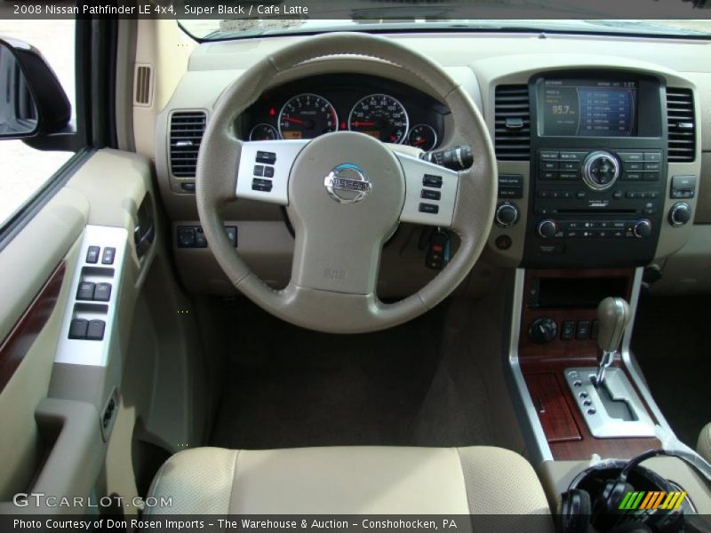 Super Black / Cafe Latte 2008 Nissan Pathfinder LE 4x4