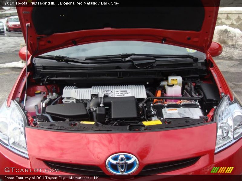 Barcelona Red Metallic / Dark Gray 2010 Toyota Prius Hybrid III