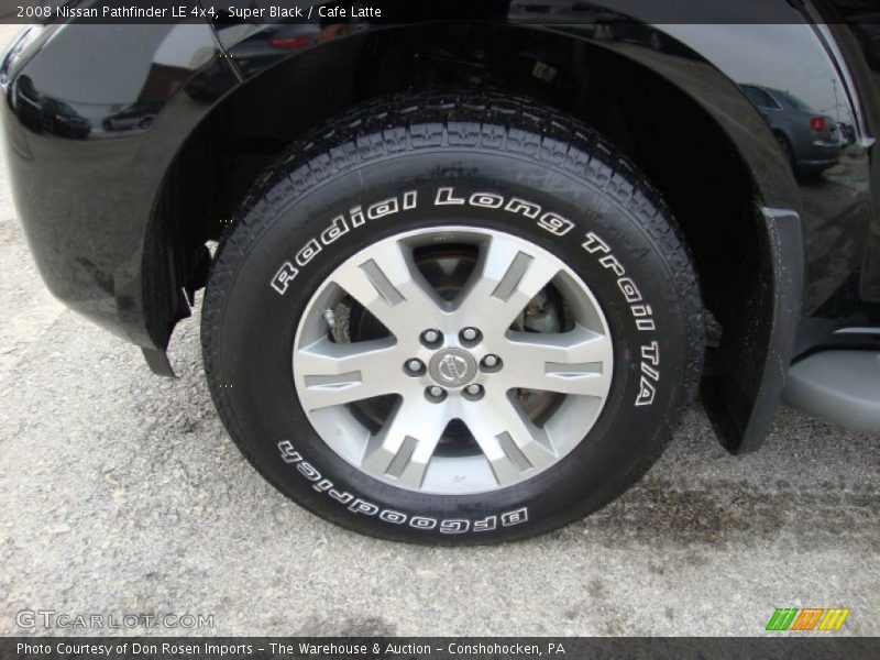 Super Black / Cafe Latte 2008 Nissan Pathfinder LE 4x4