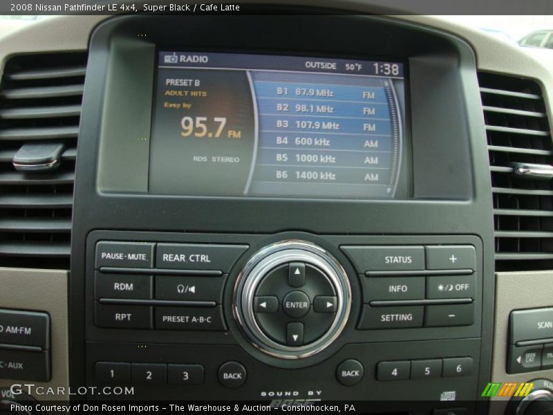 Super Black / Cafe Latte 2008 Nissan Pathfinder LE 4x4