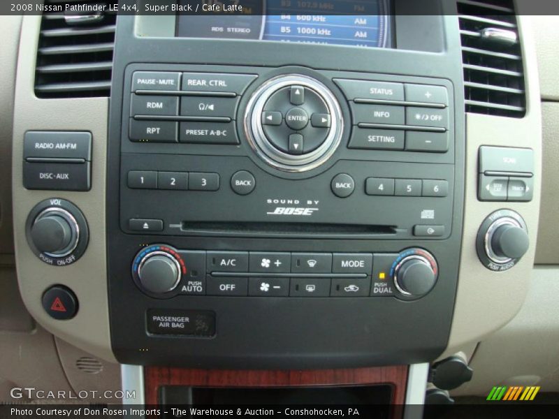 Super Black / Cafe Latte 2008 Nissan Pathfinder LE 4x4