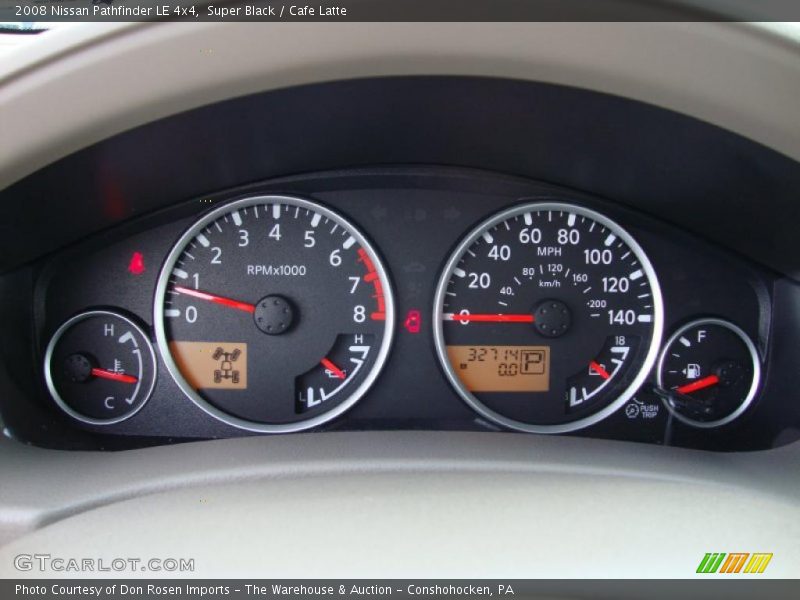 Super Black / Cafe Latte 2008 Nissan Pathfinder LE 4x4