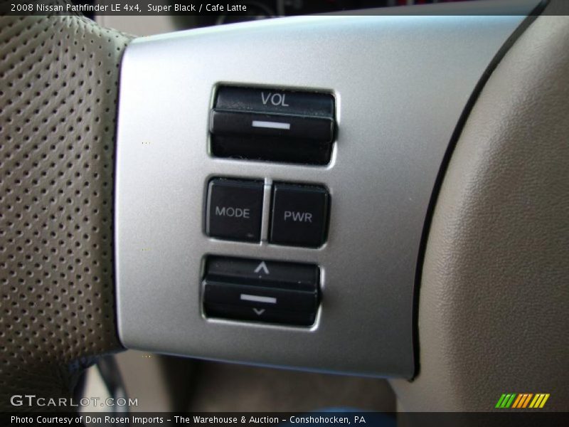 Super Black / Cafe Latte 2008 Nissan Pathfinder LE 4x4