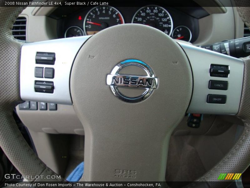 Super Black / Cafe Latte 2008 Nissan Pathfinder LE 4x4