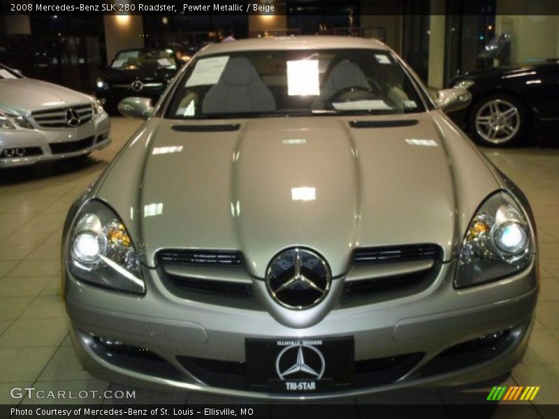 Pewter Metallic / Beige 2008 Mercedes-Benz SLK 280 Roadster