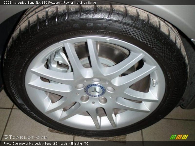 Pewter Metallic / Beige 2008 Mercedes-Benz SLK 280 Roadster