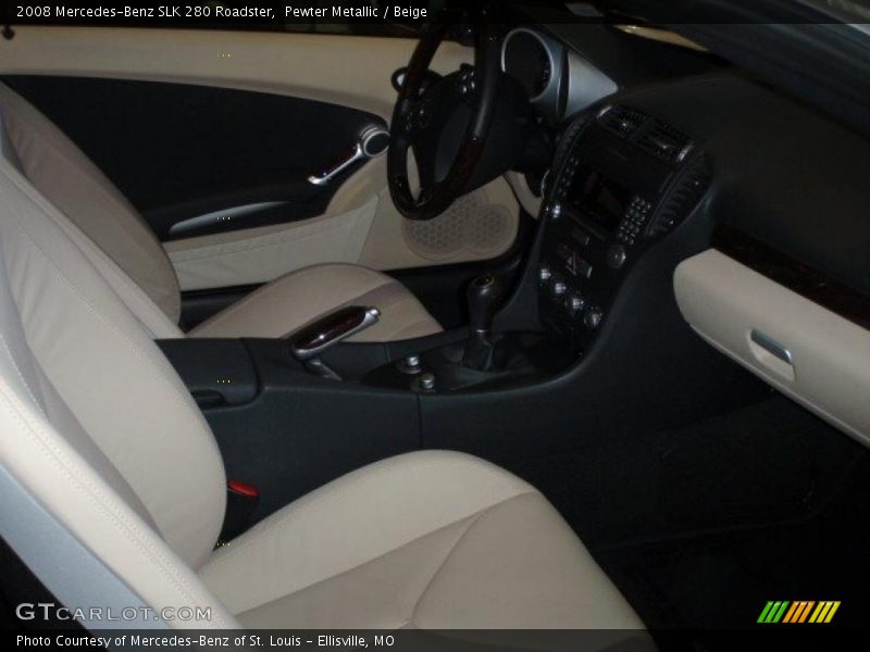Pewter Metallic / Beige 2008 Mercedes-Benz SLK 280 Roadster