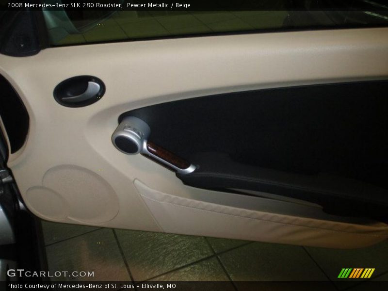 Pewter Metallic / Beige 2008 Mercedes-Benz SLK 280 Roadster