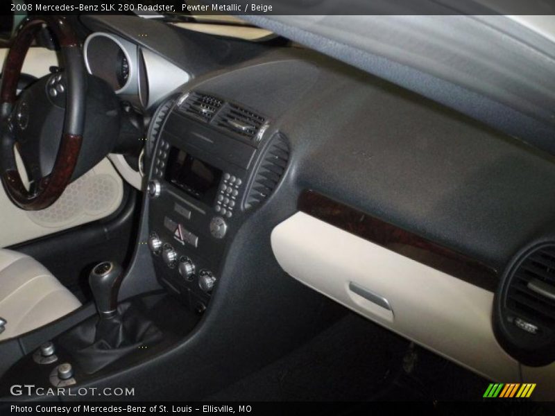 Pewter Metallic / Beige 2008 Mercedes-Benz SLK 280 Roadster
