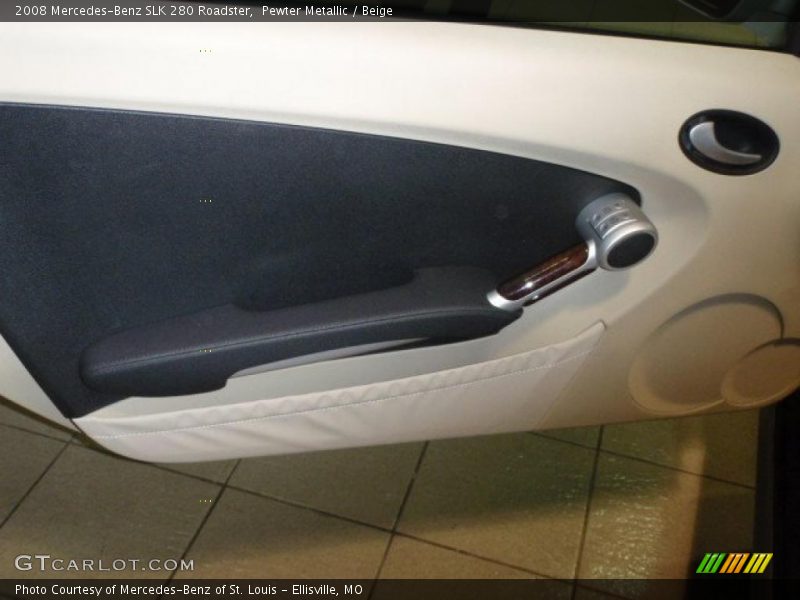 Pewter Metallic / Beige 2008 Mercedes-Benz SLK 280 Roadster
