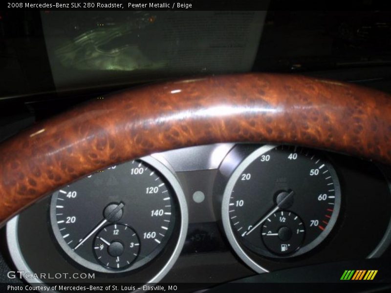 Pewter Metallic / Beige 2008 Mercedes-Benz SLK 280 Roadster