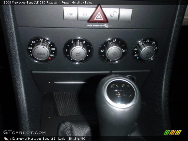 Pewter Metallic / Beige 2008 Mercedes-Benz SLK 280 Roadster