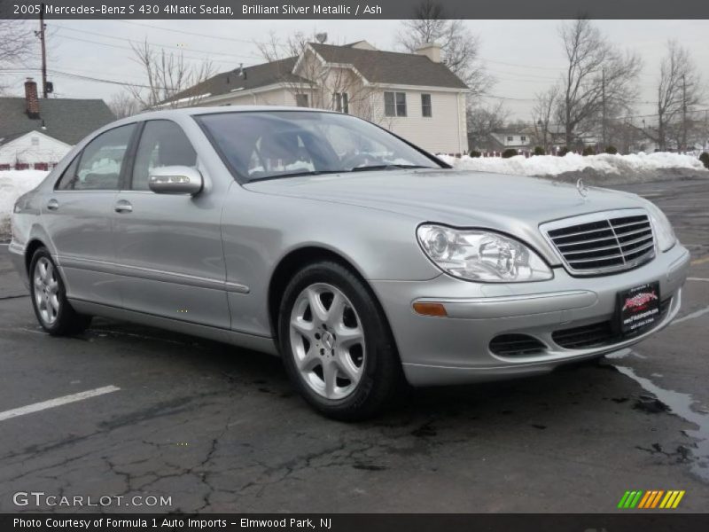 Brilliant Silver Metallic / Ash 2005 Mercedes-Benz S 430 4Matic Sedan