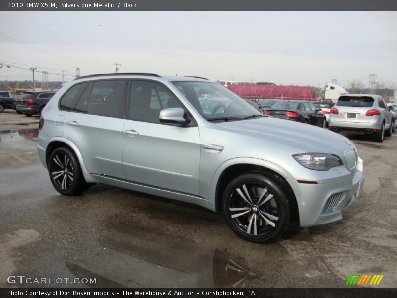 Silverstone Metallic / Black 2010 BMW X5 M