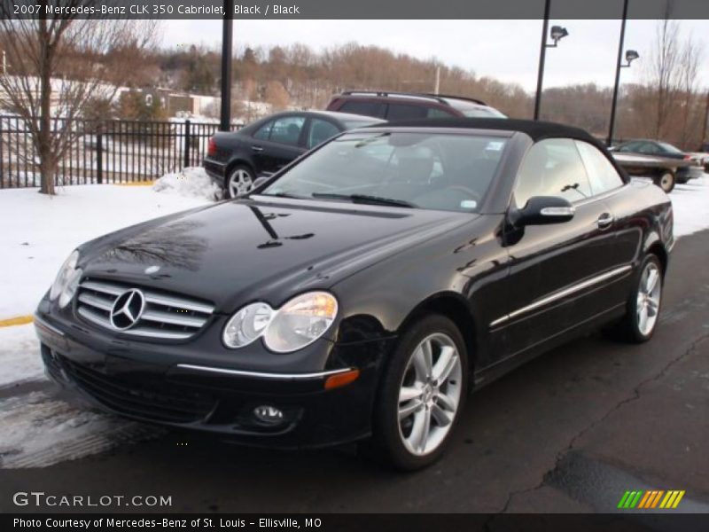 Black / Black 2007 Mercedes-Benz CLK 350 Cabriolet
