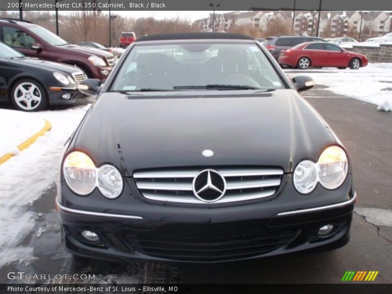 Black / Black 2007 Mercedes-Benz CLK 350 Cabriolet