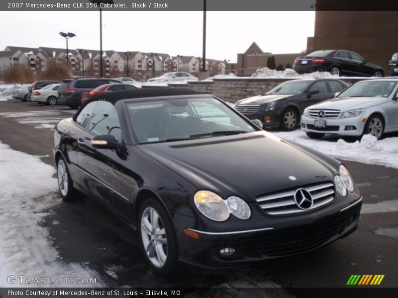 Black / Black 2007 Mercedes-Benz CLK 350 Cabriolet