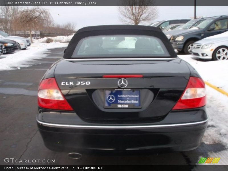 Black / Black 2007 Mercedes-Benz CLK 350 Cabriolet