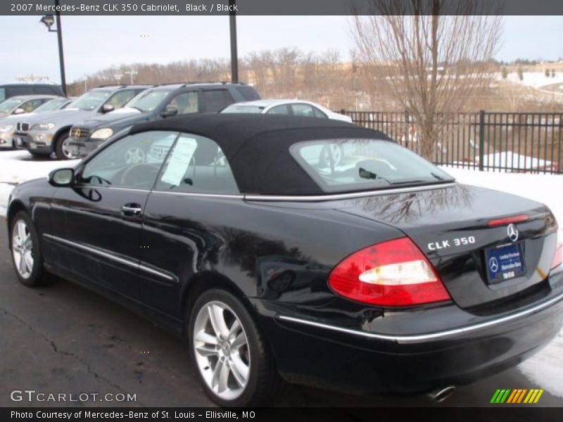 Black / Black 2007 Mercedes-Benz CLK 350 Cabriolet