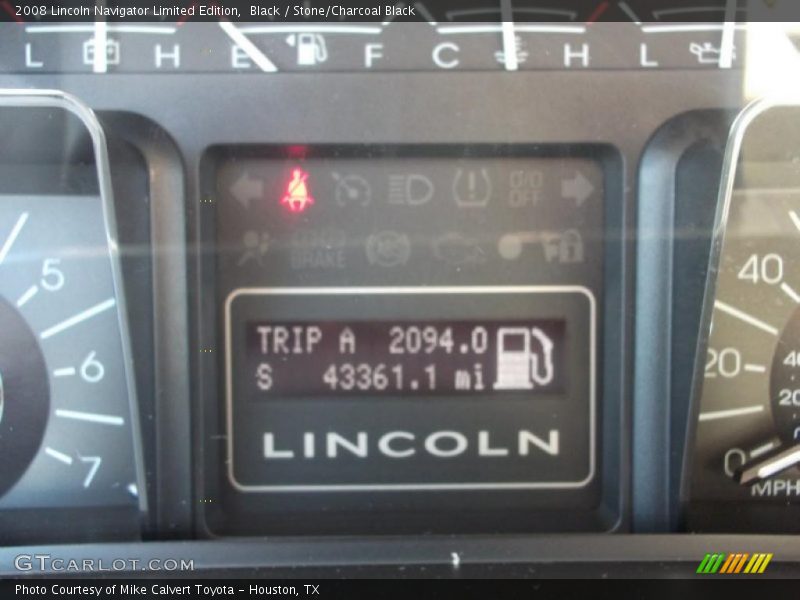 Black / Stone/Charcoal Black 2008 Lincoln Navigator Limited Edition