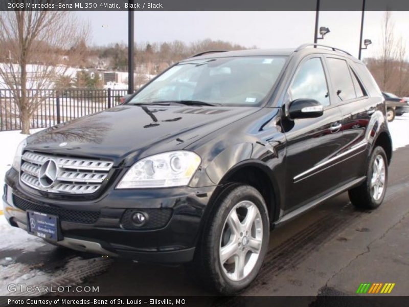 Black / Black 2008 Mercedes-Benz ML 350 4Matic