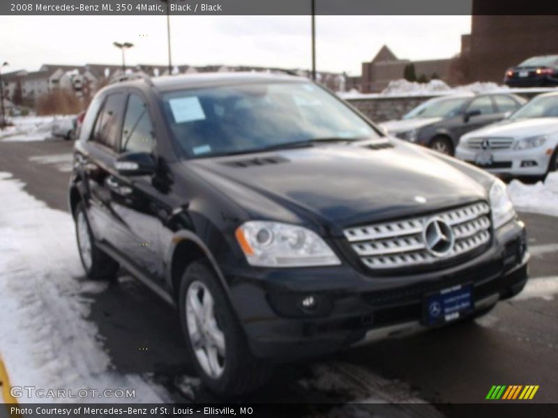 Black / Black 2008 Mercedes-Benz ML 350 4Matic