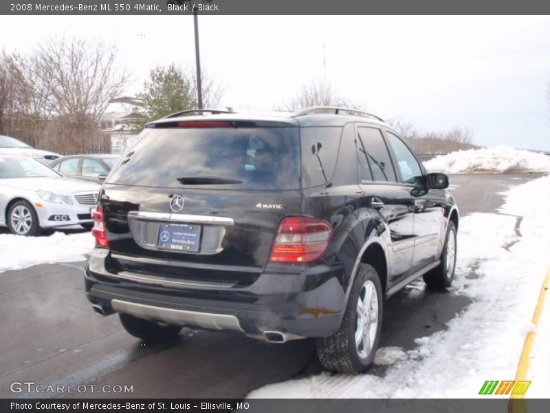 Black / Black 2008 Mercedes-Benz ML 350 4Matic