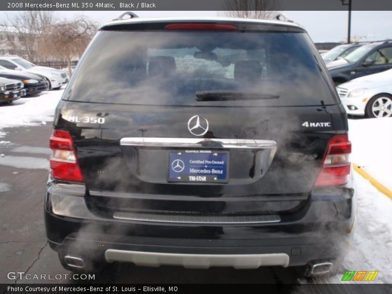 Black / Black 2008 Mercedes-Benz ML 350 4Matic