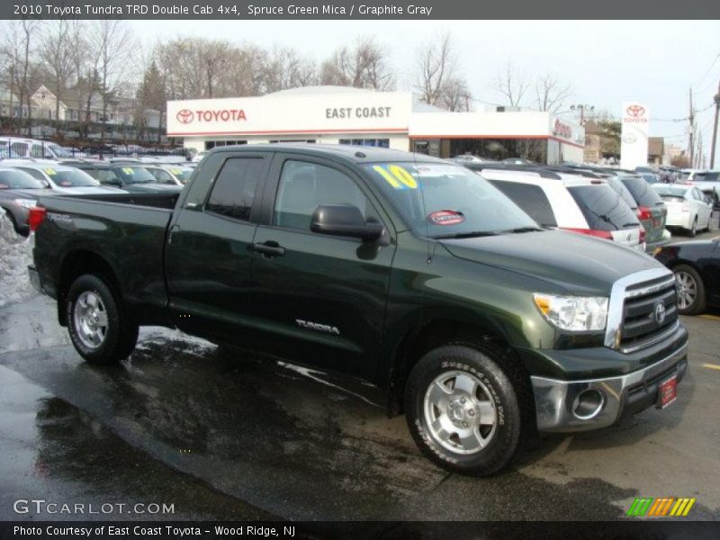 Spruce Green Mica / Graphite Gray 2010 Toyota Tundra TRD Double Cab 4x4