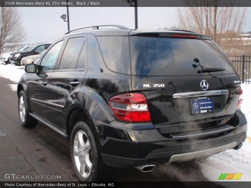 Black / Black 2008 Mercedes-Benz ML 350 4Matic